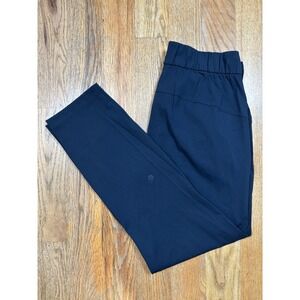 Lululemon On The Fly Pant Women's Size 6 Blue Luxtreme Wrinkle Free Drawstring